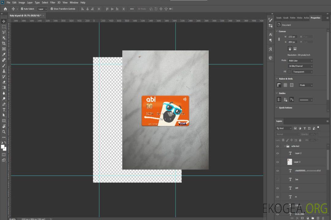 Albanie American Bank of Investments (ABI) carte visa photolook recto template